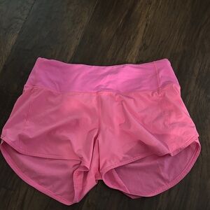 Lululemon Athletica Vibrant Pink Athletic Shorts